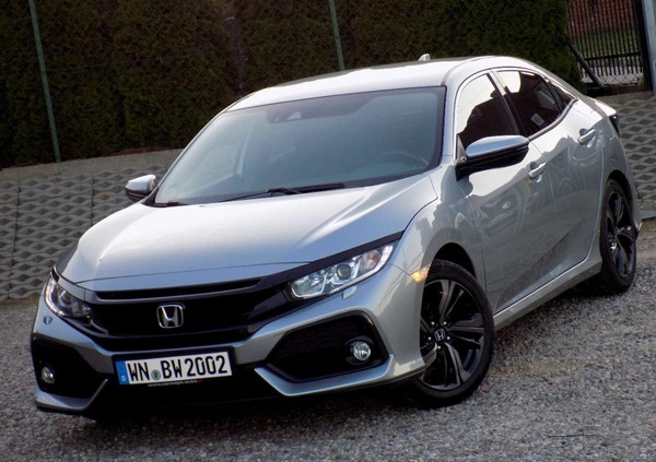 Honda Civic cena 63999 przebieg: 99000, rok produkcji 2017 z Chorzele małe 379